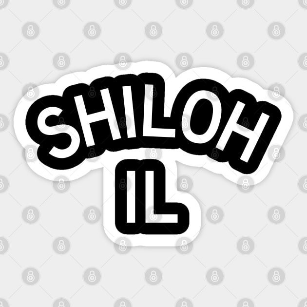 Shiloh, IL Sticker by Litehouse Tees